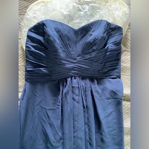 David’s bridal bridesmaid dress. NWT. Size 10. Navy (Marine)